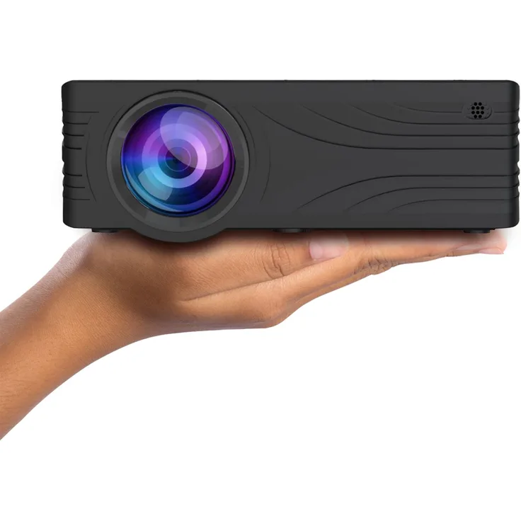La Vague LV-HD240 Mini-Beamer, LCD, WXGA (1280 x 720), Kontrast 1000:1, 2000 ANSI-Lumen, Bildverhältnis 16:9, WLAN, schwarz