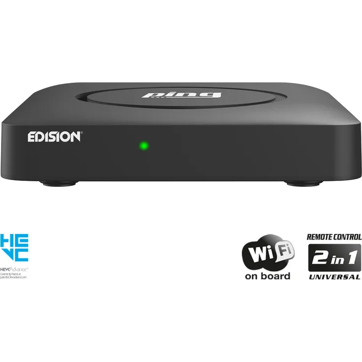Edision ping Full-HD OTT/IPTV Box inkl, Wlan schwarz