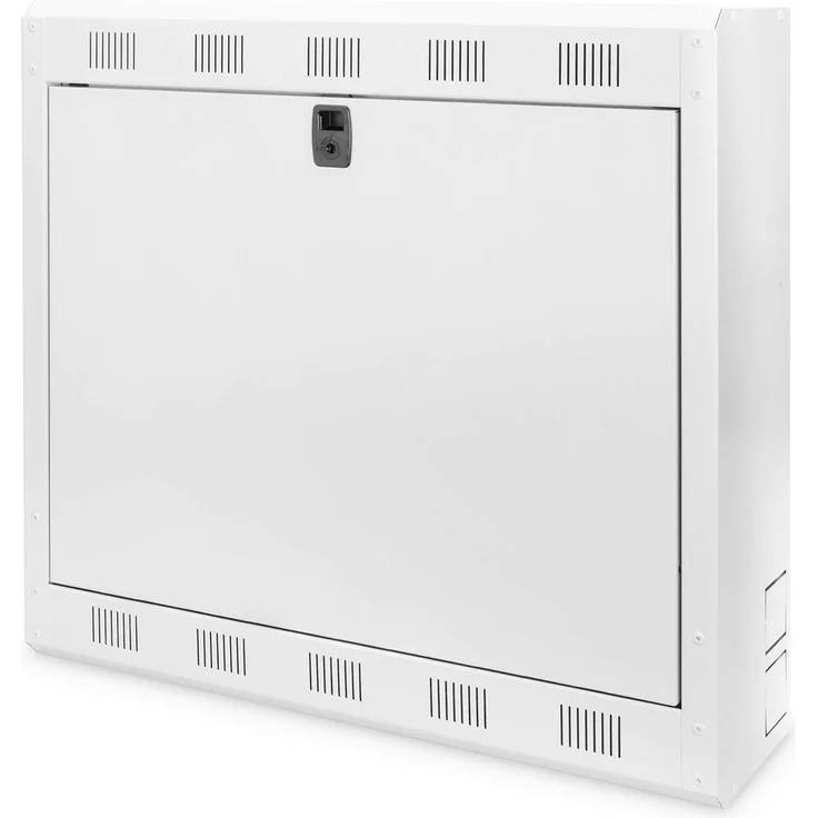 DIGITUS DVR NVR Gehäuse Wandmontage - 2HE 19'' Profil - Montageplatte (inkl. 1HE 19'') - 12'' Monitor-Halterung - Lichtgrau – Bild 1