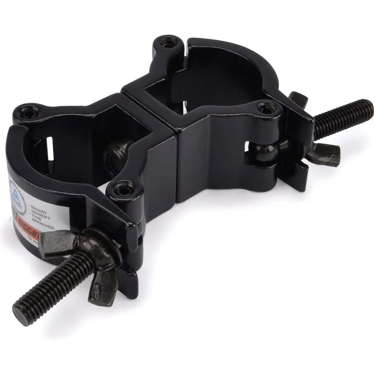 Riggatec Doppelschelle - Swivel Coupler leicht schwarz bis 50 kg (32-35mm)