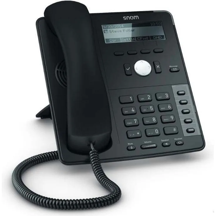 snom D715 VoIP-Telefon schwarz