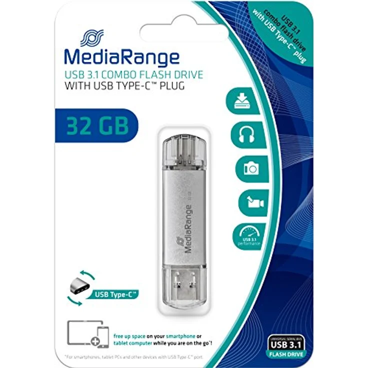 USB-Stick 32 GB USB 3.1 combo mit Type-C - USB-Stick - 32 GB (MR936) – Bild 1