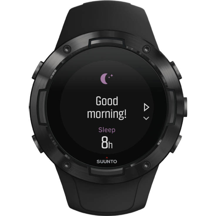 Suunto 5 Smartwatch GPS, Unisex, 46mm, glasfaserverstärktes Polycarbonatgehäuse, All Black