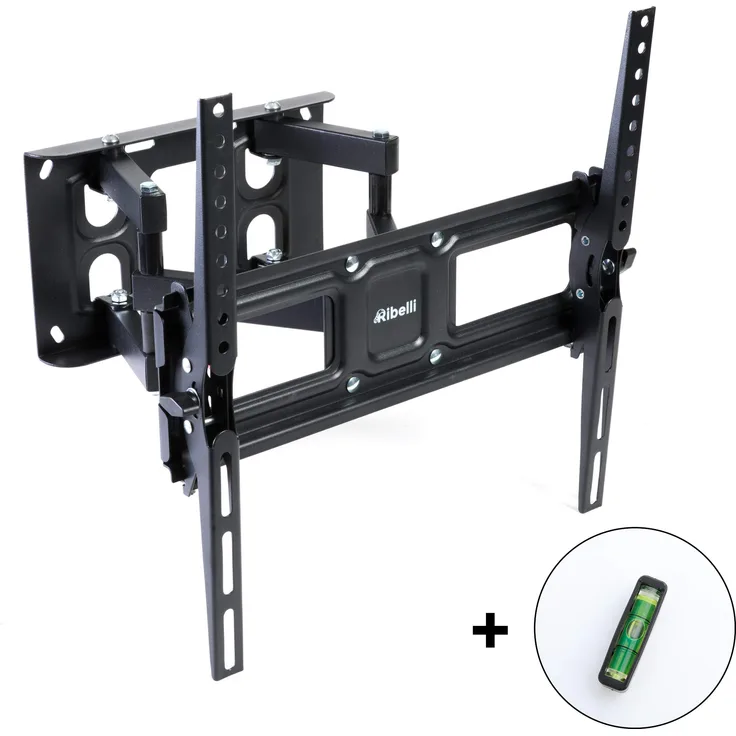 Ribelli TV Wandhalterung Schwenkbar Neigbar für 32 – 65 Zoll (81 – 165 cm) OLED, LED, LCD, Plasma Curved Fernseher bis zu 40kg, max. VESA 400 x 400mm