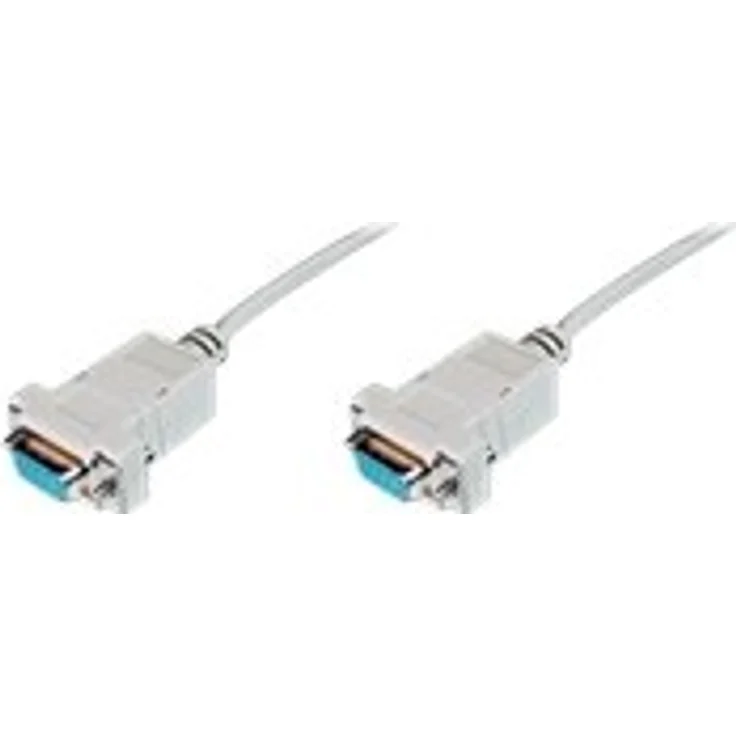 ASSMANN Zero-Modem connection cable, D-Sub9 F-F, 3.0m, snap-hoods – Bild 1