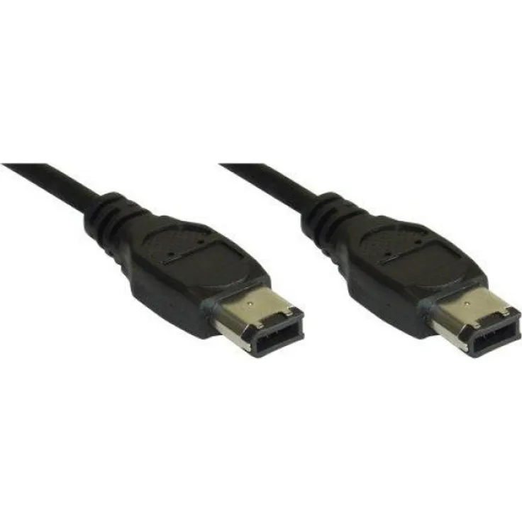 InLine Kabel IEEE1394 6pol/St. - 6pol/St. 3.0 m schwarz (34003)