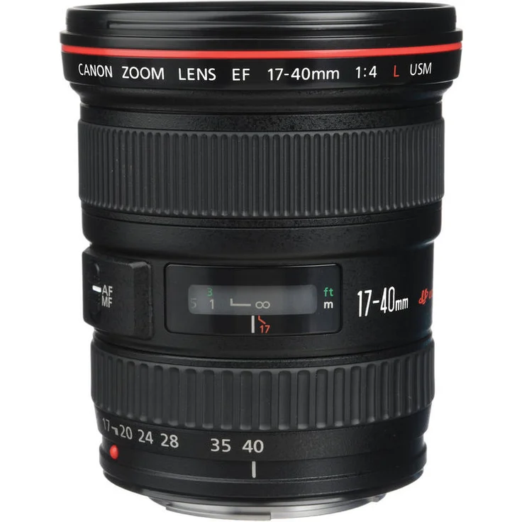 Canon Zoomobjektiv EF 17-40mm F4.0L USM Ultra Weitwinkel für EOS (77 mm Filtergewinde, Autofokus) schwarz – Bild 1
