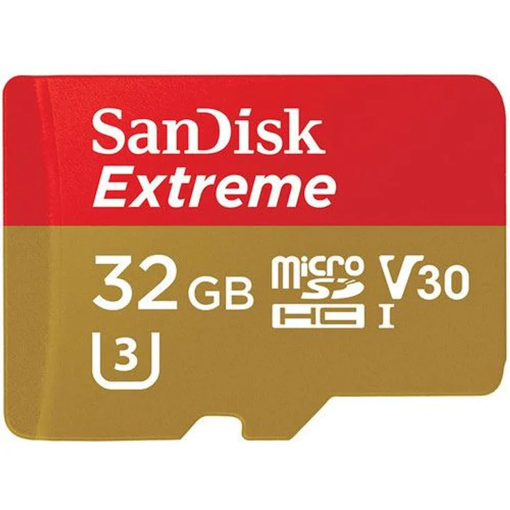 SanDisk Extreme® Mobile microSDHC card 32 GB Class 10, UHS-I, UHS-Class 3, v30 Video Speed Class incl. SD adapter, A1 – Bild 1