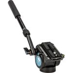 Sirui VH-10 Fluid Videoneiger/Videokopf mit Schnellwechselplatte 90mm (flache Basis, Arm verlängerbar, Aluminium) schwarz