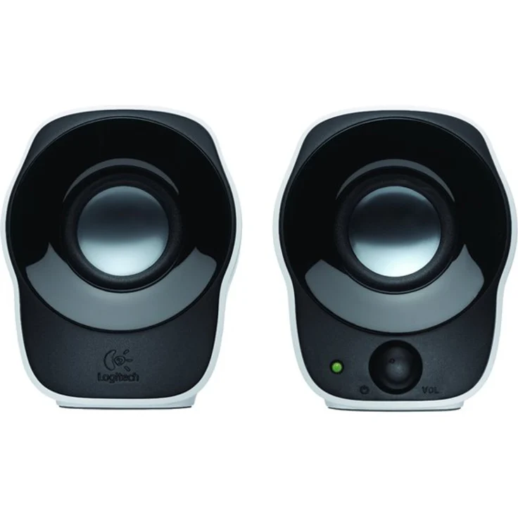 Logitech Z120 Notebook-Lautsprecher 2.0 (mit 3,5 mm USB-Stromversorgung) schwarz-silver – Bild 1