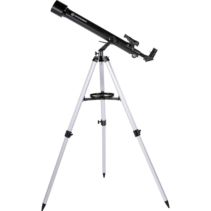 Bresser Refraktor Teleskop Arcturus 60-700 mit Smartphone Kamera Adapter, LED Sucher, Montierung und Stativ zum Beobachten von Mond, Planeten und hellen Deep Sky Objekten – Bild 1