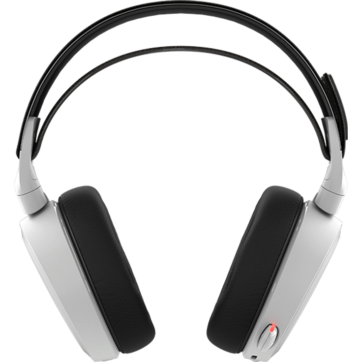 SteelSeries Arctis 7 [Legacy Edition], Drahtlos Gaming-Headset, DTS 7.1 Surround für PC, PC - Mac - PlayStation 4 - Android - iOS - VR, Farbe weiß – Bild 2
