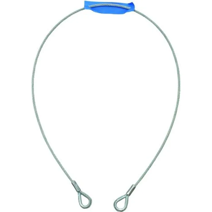 Eurolite 5801048G Stahlseil, 1000 x 4 mm, Silber mit Fingerhut 