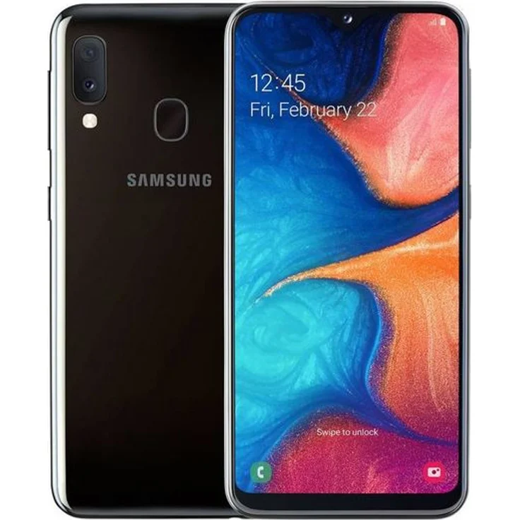 Samsung Galaxy A20e Smartphone 14,73cm Pixel (5,8 Zoll) TFT, LCD-Display, 32GB interner Speicher, 3GB RAM, Dual-SIM, Android, Schwarz – Bild 1