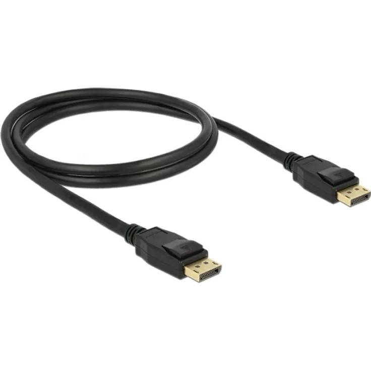 DeLock Displayport Kabel DP -> DP ST-1.00m Schwarz 4K