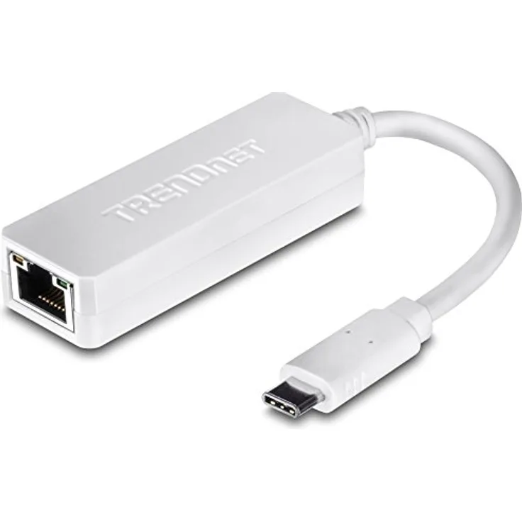 TRENDnet USB Type-C zu Gigabit Ethernet LAN Wired Netzwerk Adapter für Windows & Mac, Kompatibel mit Windows 10, und Mac OS X 10.6 und höher, Energiesparend, 5 inch Länge, TUC-ETG