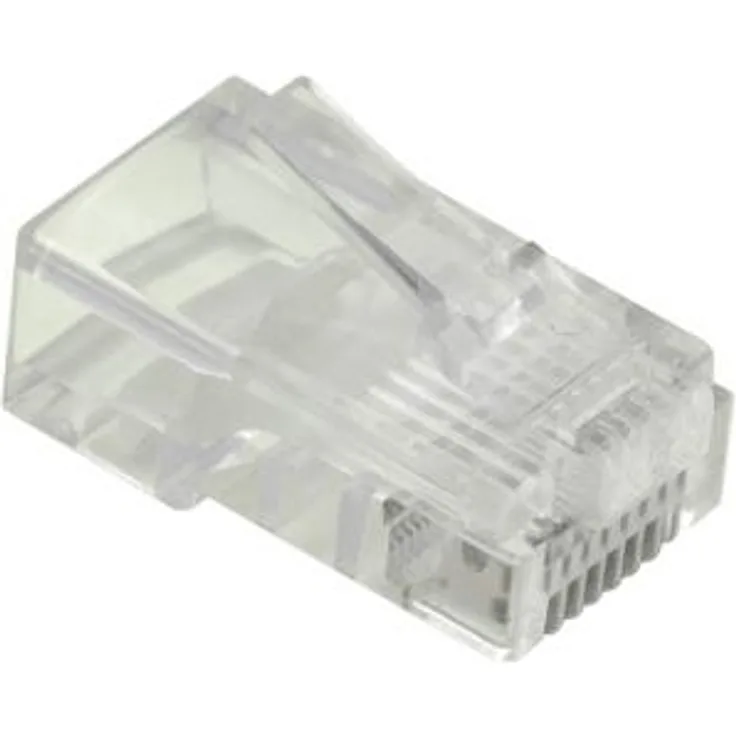 Value 21993060 Modular Plug ungeschirmt, Kat. 5e, 10 Stück transparent