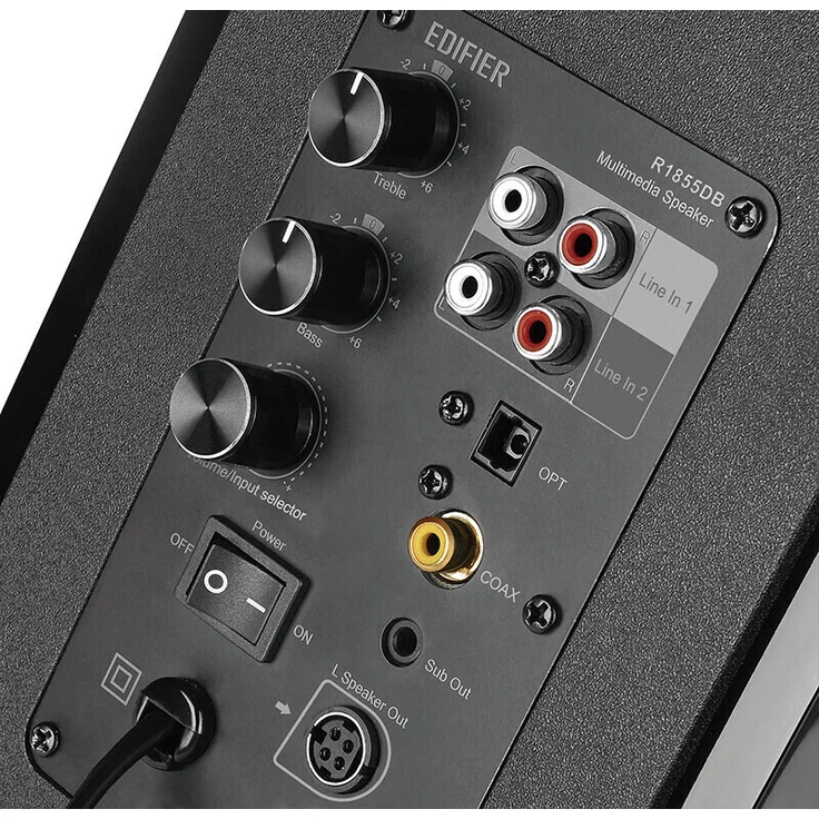 Edifier Aktivboxen Edifier Studio R1855DB 2.0 schwarz Bluetooth retail, R1855DB-BK, Regallautsprecher – Bild 6