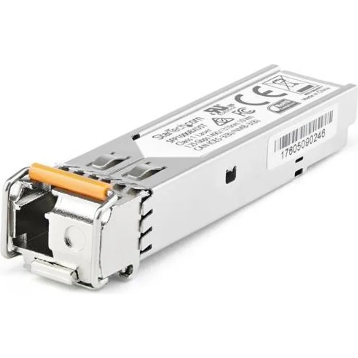 StarTech.com SFP1GBX80UES Transceiver Modul (Dell EMC SFP-1G-BX80-U kompatibles SFP Modul, 1 Gbit-s, 80km, Single Mode, Mini-GBIC)