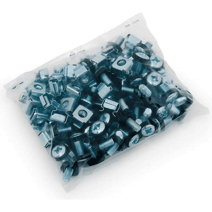 Triton RAX-MO-X09-X1 Montageset, 20 Stück Schrauben Käfigmuttern und Unterlegscheiben M6 schwarz