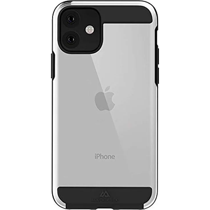 Black Rock - Air Robust Case Hülle für Apple iPhone 11 | transparent, starker Schutz, Aufprallschutz (Schwarz)