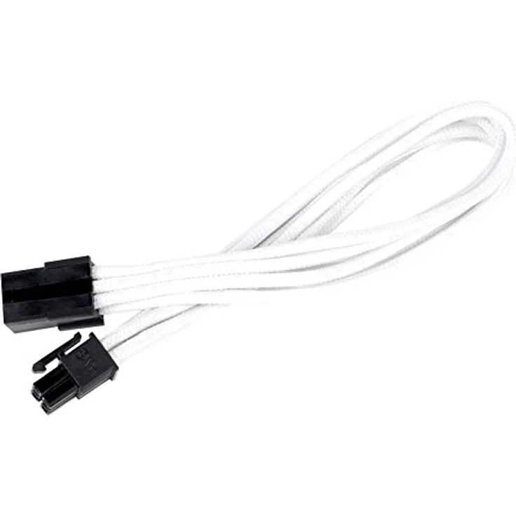 SilverStone SST-PP07-IDE6W - Netzteil-Verlängerungskable 25cm 6pin auf PCI-E 6pin, weiss - Preisvergleich