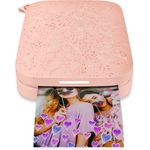 HP Sprocket Portable Photo Printer (2nd Edition) Instantly Print 2x3 Sticky-Backed Photos from Your Phone (Blush) (1AS89A)