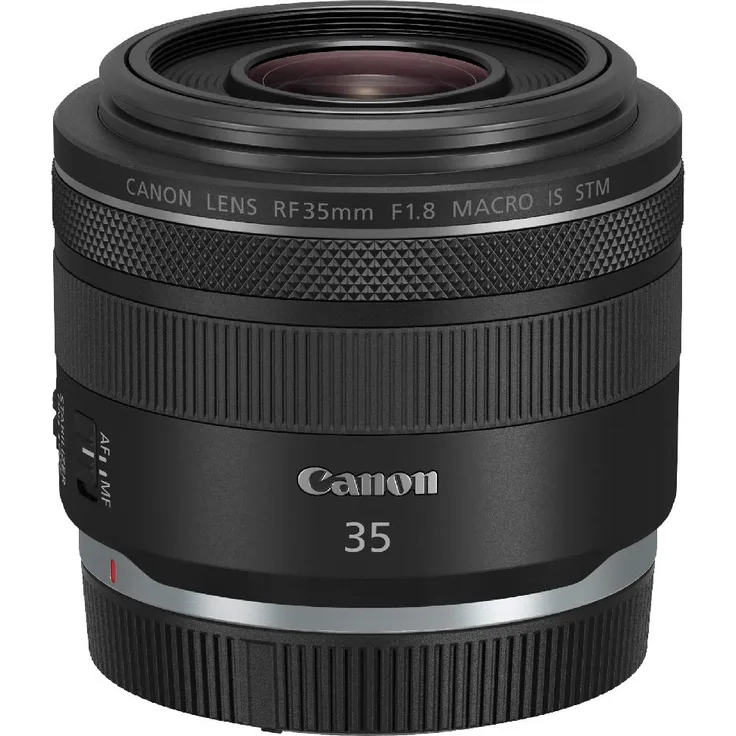 Canon Objektiv RF 35mm F1.8 IS STM Makro für EOS R (Festbrennweite, 52mm Filtergewinde, Bildstabilisator, Autofokus) schwarz