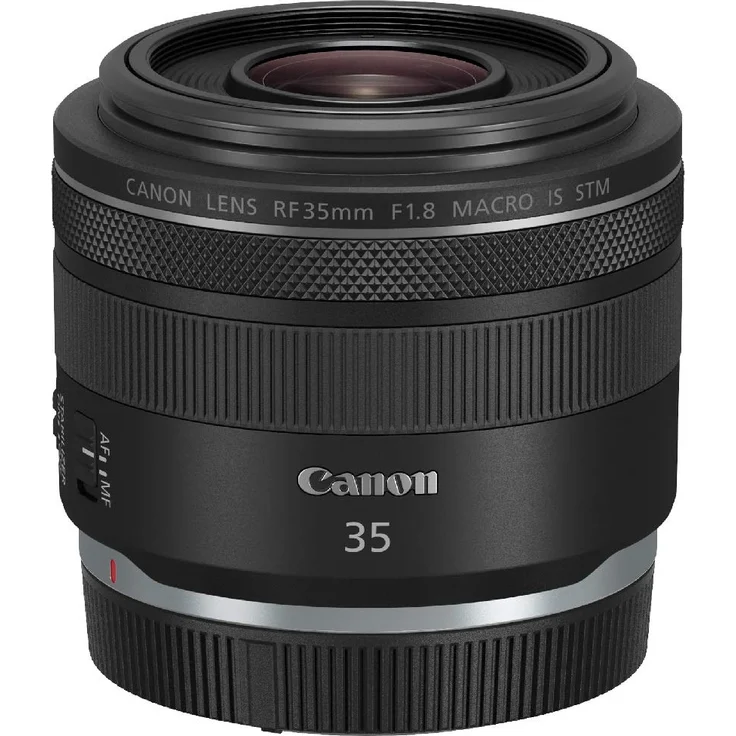 Canon Objektiv RF 35mm F1.8 IS STM Makro für EOS R (Festbrennweite, 52mm Filtergewinde, Bildstabilisator, Autofokus) schwarz