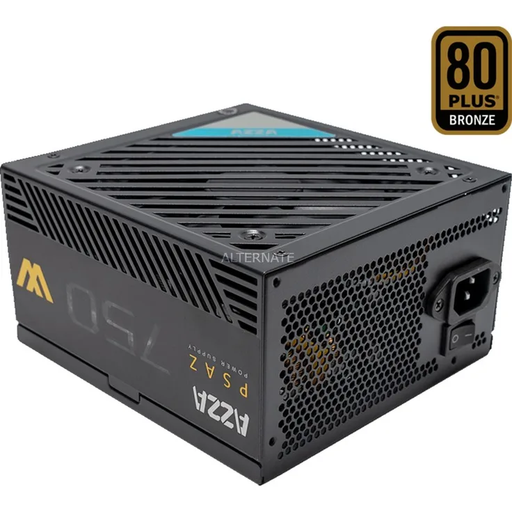 AZZA PSAZ-750W 750W PC-Netzteil, schwarz, 4x PCIe