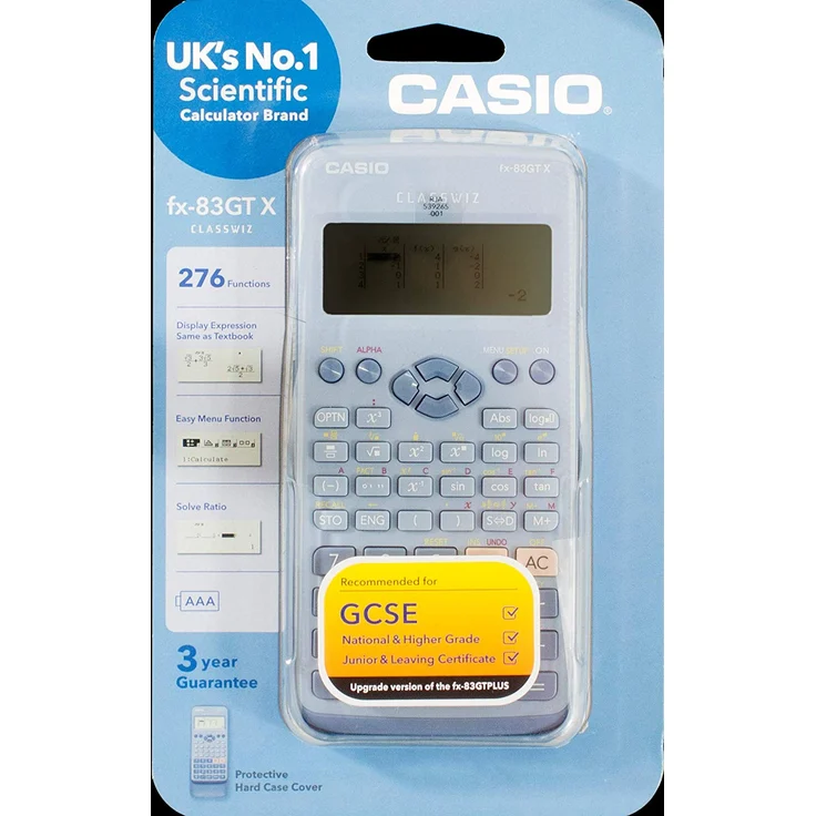 New Casio FX-83GTX Wissenschaftlicher Taschenrechner, blau – Bild 3
