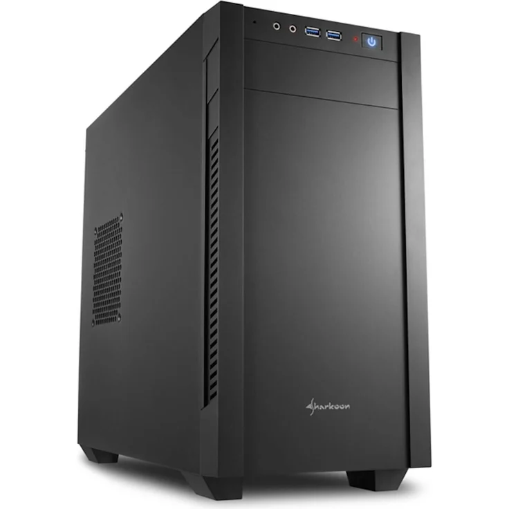 Sharkoon S1000 micro ATX Gehäuse, schwarz – Bild 2