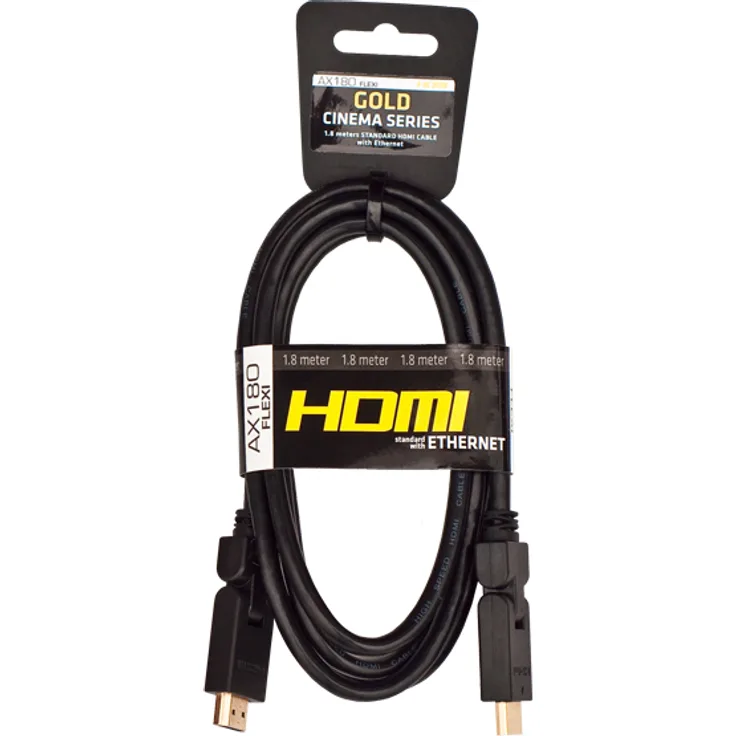 Opticum HDMI-Kabel 1,80m -AX180 Flexi standart 1.4