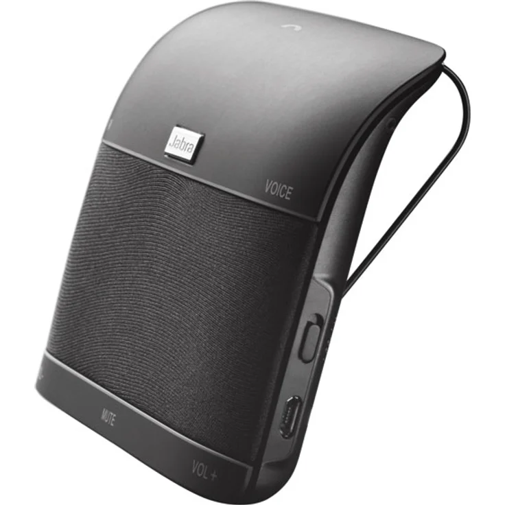 Jabra Freeway Bluetooth-Freisprecheinrichtung für Fahrzeuge – Geräuschunterdrückendes, sprachgesteuertes Mikrofon und Lautsprecher für Anrufe, Musik-Streaming und GPS – Schwarz