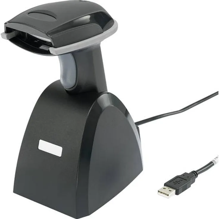 Renkforce LS6300BU USB-Kit Barcode-Scanner Bluetooth® 1D Laser Schwarz Hand-Scanner Bluetooth®, USB