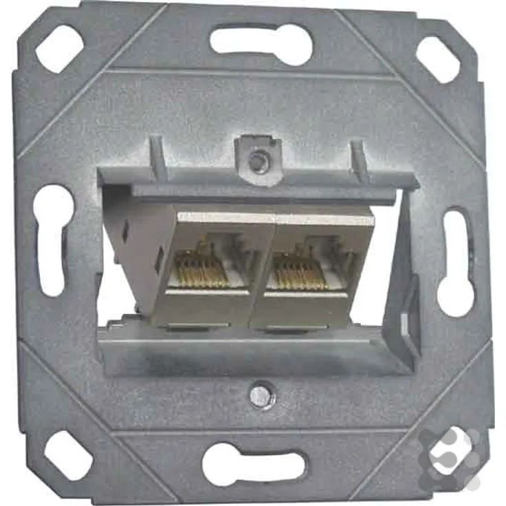 Metz Connect Anschlussdose, Cat.6A TN E-DATmod-2Up0 2xRJ45,Up0 E-DATmodul Kommunikationsanschlussdos
