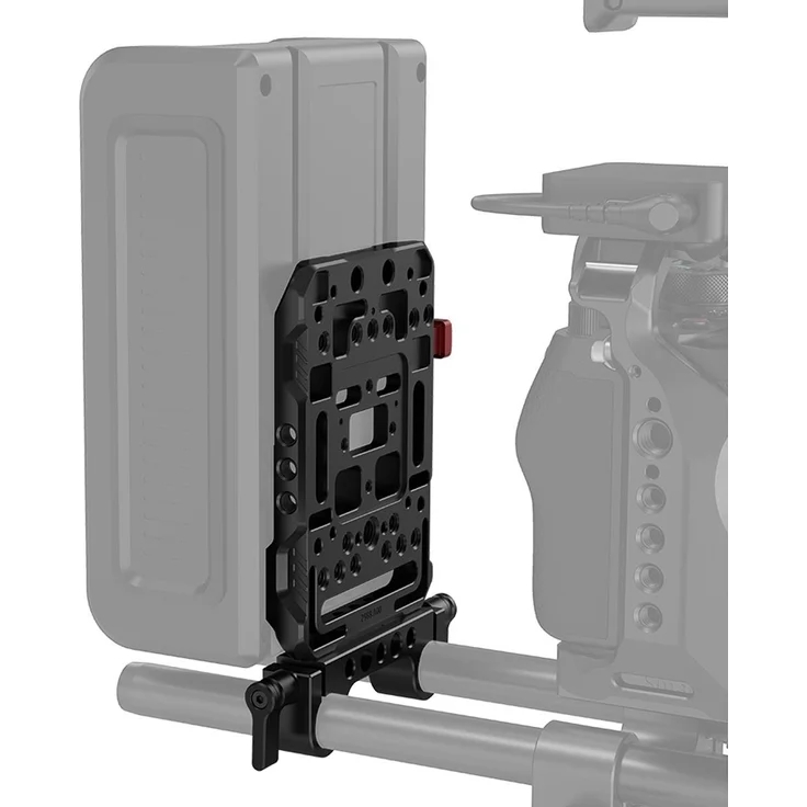 SmallRig 3016 V-Mount-Batterieplatte mit zwei 15 mm Stabklemmen – Bild 1