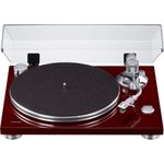 Teac TN-3B Plattenspieler mit Riemenantrieb (MM-Phono-EQ-Verstärker integriert, digitaler USB Ausgang, SAEC Tonarm, 33 & 45 RPM Geschwindigkeit), Kirsche
