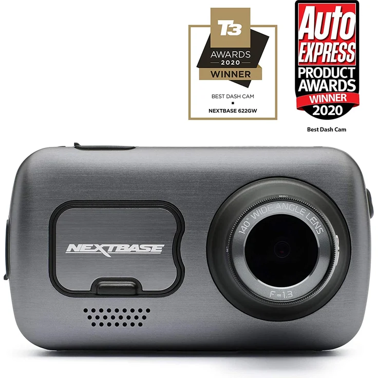 Nextbase 622GW Dash Cam (4K (2160p/30 fps) mit F1.3, 3 Zoll HD-IPS Touch-Display, 140 Grad Weitwinkel-Sichtfeld, 10Hz GPS-Modul, 5 GHz Wi-Fi, Bluetooth 5.0, Alexa,  Click+Go Pro Car-Mount, hoch präziser G-Snesor) – Bild 4
