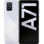 Samsung Galaxy A71 Smartphone 17cm (6,7 Zoll) SAMOLED-Display, 128GB interner Speicher, Nano-SIM, Android, Prism Crush Silver