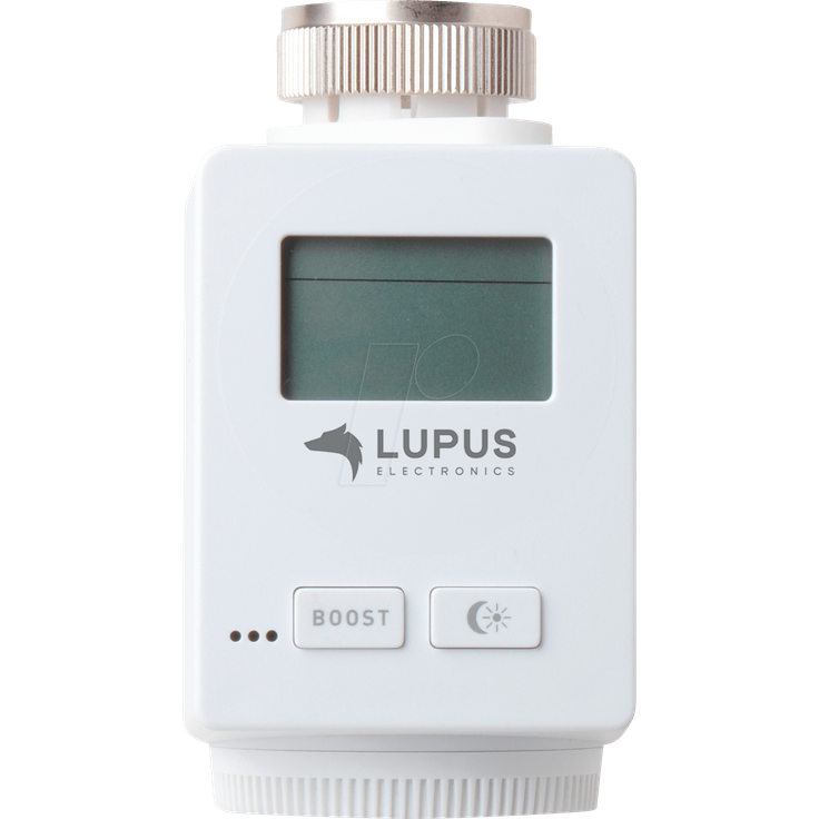 Lupus-Electronics 12130 Lupus Heizkörperthermostat V2 für die XT Alarmanlagen (Funk Heizungssteuerung, Smarthome Thermostat)