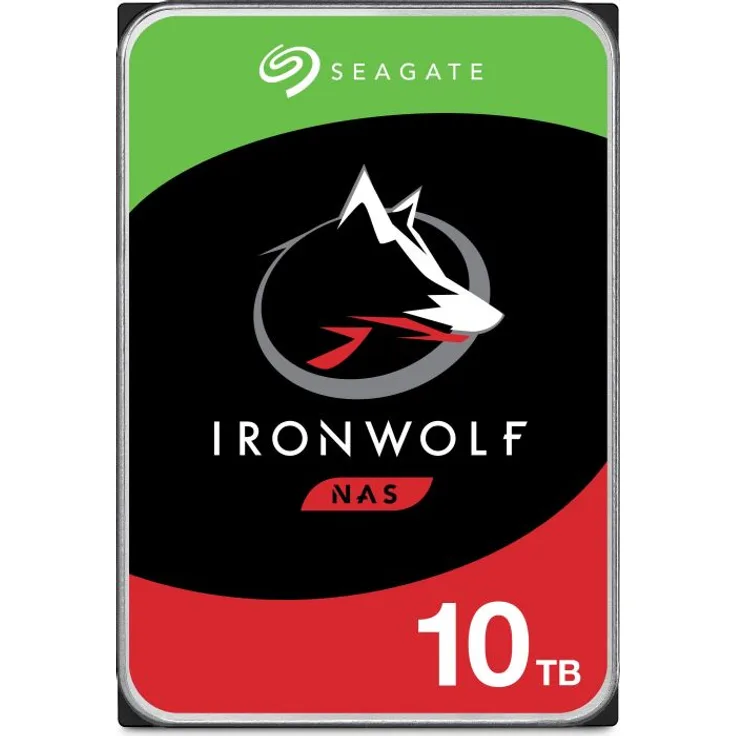 Seagate IronWolf ST10000VN0008 - Festplatte - 10 TB - intern - 3.5 Zoll (8.9 cm) - SATA 6Gb/s - 7200 rpm - Puffer: 256 MB (ST10000VN0008)