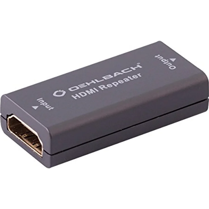 Oehlbach HS-Repeater | Passiver HDMI Repeater & Verstärker | UltraHD, 4K, 3D, HDCP & 1080p Support schwarz - Preisvergleich