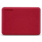 Toshiba Canvio Advance - Festplatte - 2 TB - extern (tragbar) - 2.5 Zoll (6.4 cm) - USB 3.2 Gen 1 - Rot (HDTCA20ER3AA)