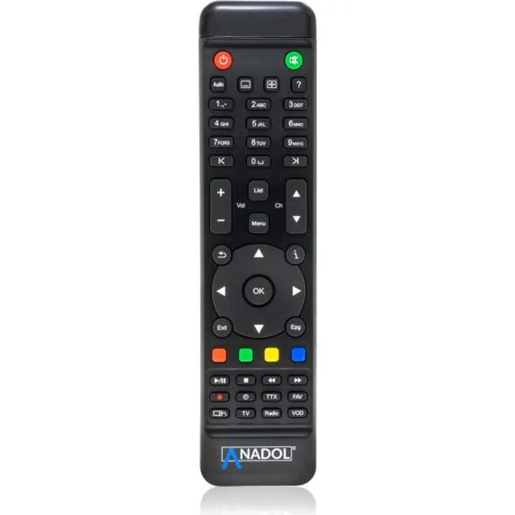 Original Fernbedienung für Anadol Multibox E2 Linux Receiver Schwarz