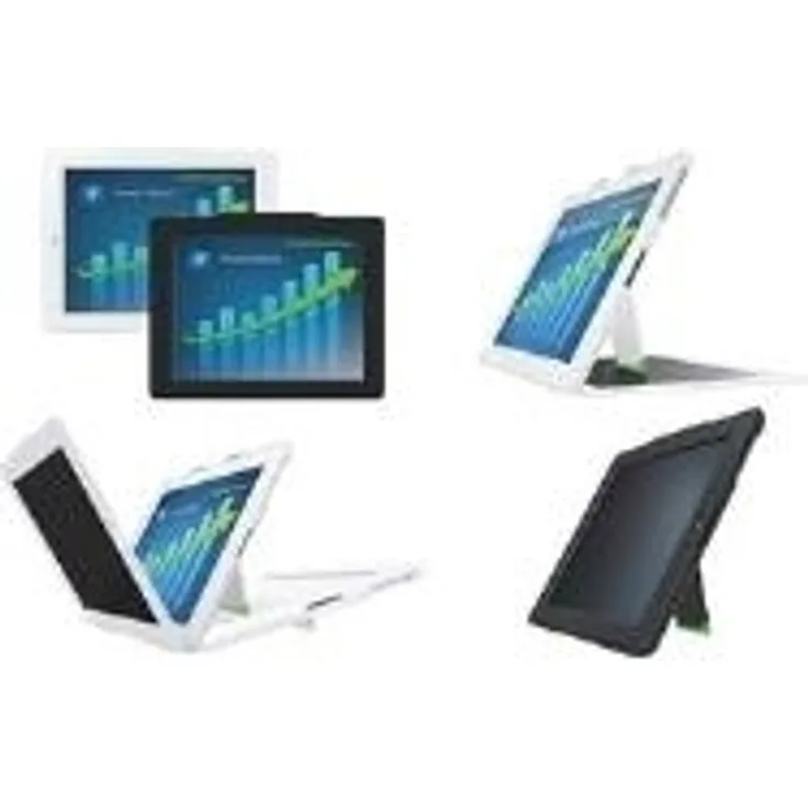 Leitz 64160095 Complete Blickschutzhülle im Querformat mit Standfuß für iPad 2, iPad 3 und iPad 4. Generation, schwarz