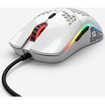 Glorious PC Gaming Race Model O Gaming-Maus mit Kabel, Weiß Glänzend