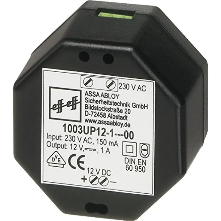 Netzgerät für Unterputz, 230V, schwarz (1003UP-12-1-00) , 1 Stück