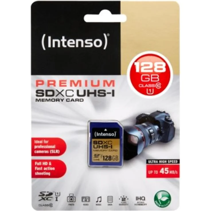 Intenso SDXC UHS-1 Class 10 128GB Speicherkarte blau – Bild 1