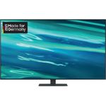 Samsung GQ55Q80AAT 138 cm (55 Zoll) QLED Smart TV (Ultra HD, HDR, Direct LED) Twin HD-Triple-Tuner (Sat, Antenne, Kabel) Modelljahr 2021 Energieklasse G (DE-Modell)